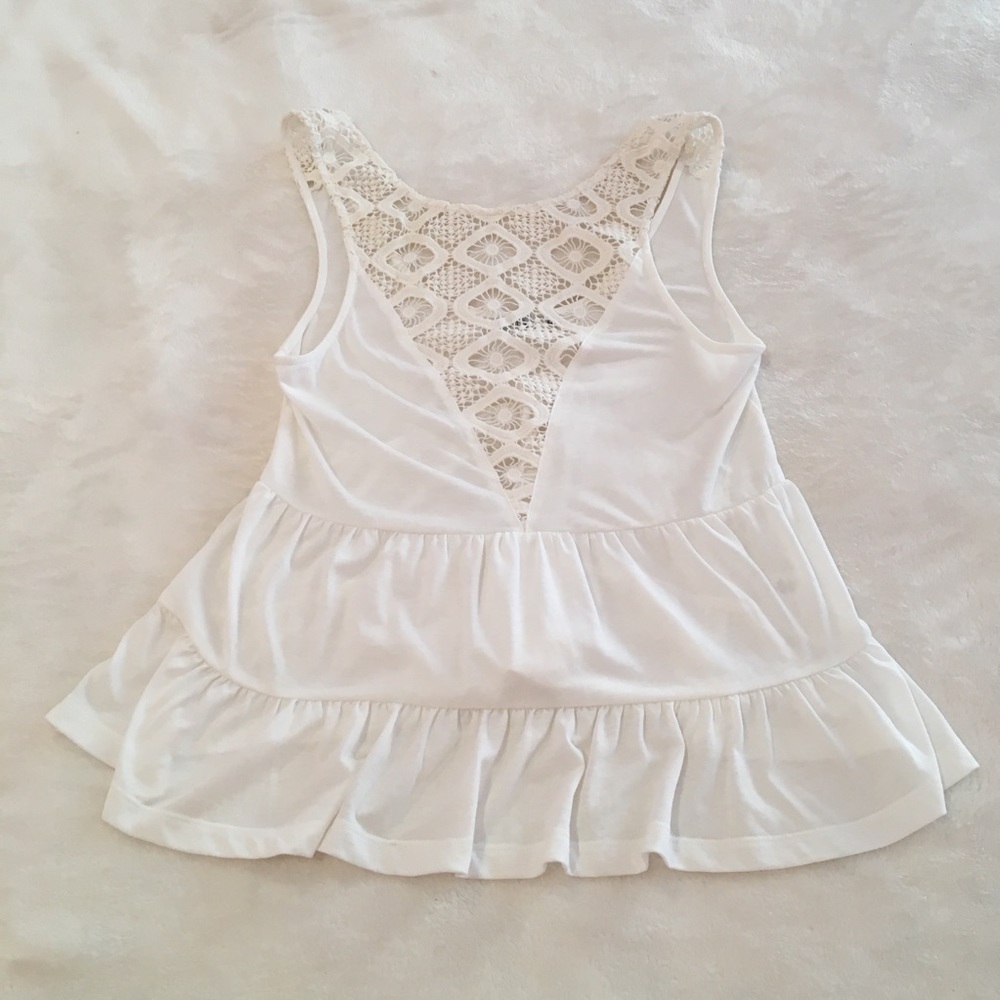 Crochet peplum top - BRAND NEW